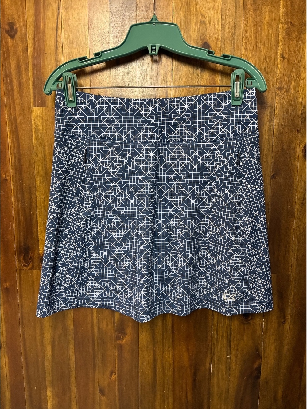 Cutter & Buck Navy Geometric Golf Skort S Athletic Tennis Preppy Activewear